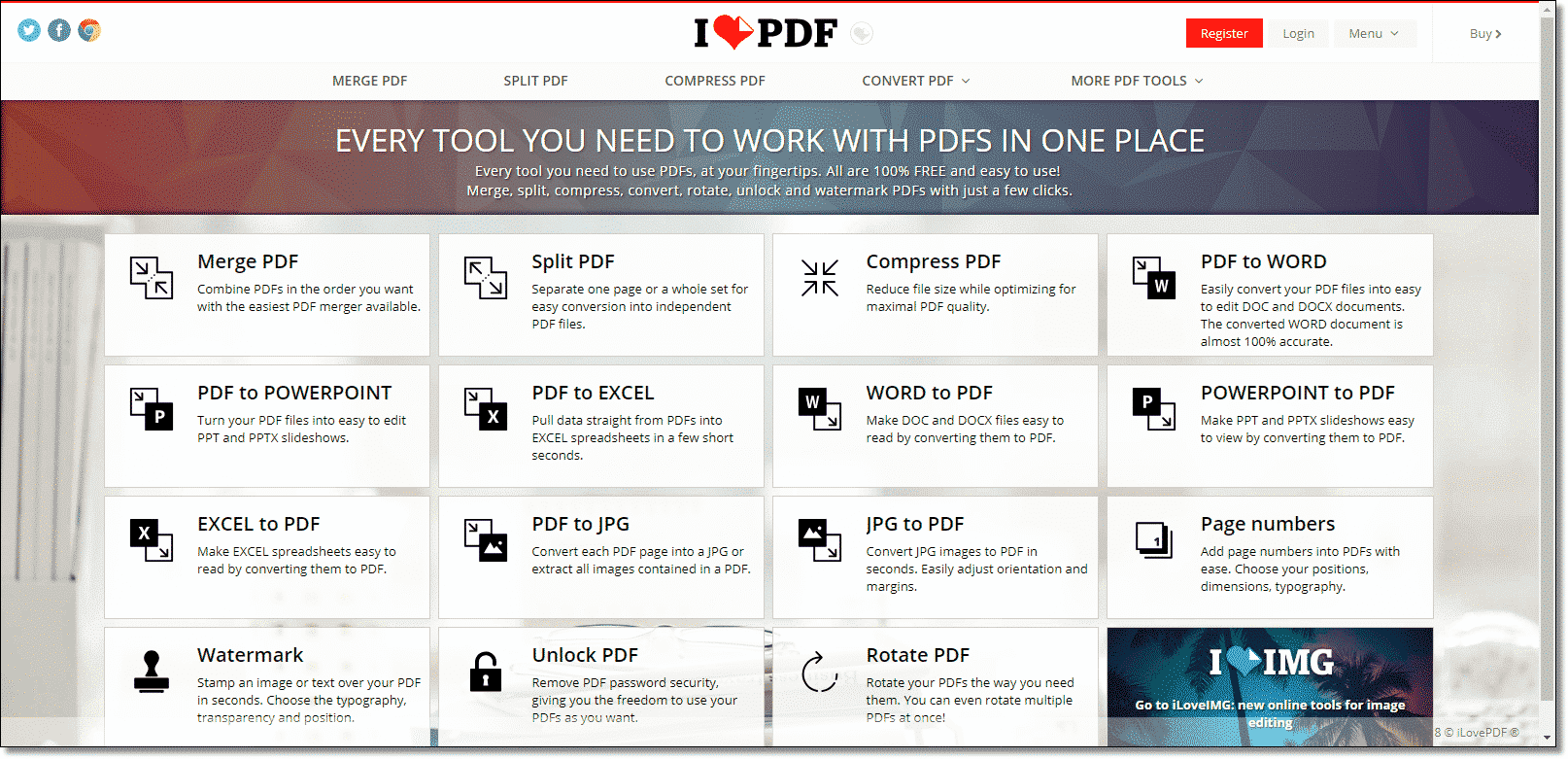 ilovepdf.com - Hvordan laver man en PDF fil
