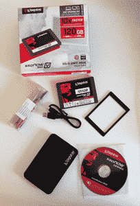 Kit til udskiftning af traditionel harddisk med SSD disk