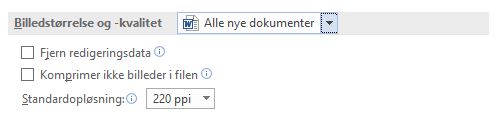 Sådan kan du komprimere et Office dokument. Word billedstørrelse og kvalitet