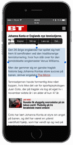 Få iPhone til at læse op med Siri