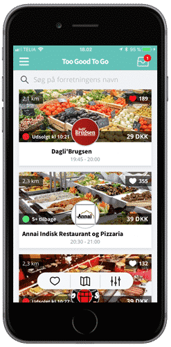 Spar penge på mad med Too Good To Go app