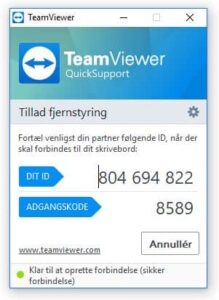 Hvad er Teamviewer - Teamviever Quicksupport