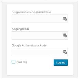 Google Authenticator - WordPress plugin til to-faktor-login