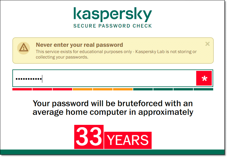 Med Kaspersky Secure Password Check kan du teste om dine kodeord er sikre nok